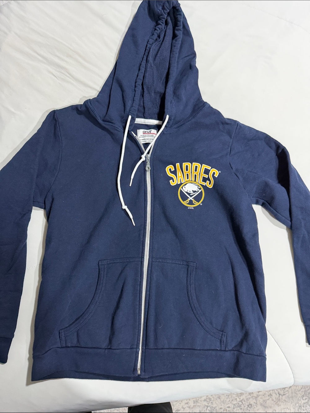 NHL Sabres Navy women’s Zip-Up Hoodie